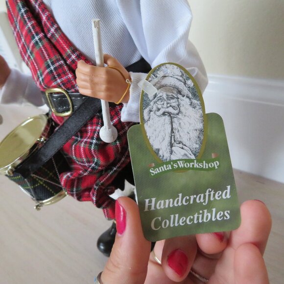 Santa Little Drummer Boy Standing Decor Santas Workshop Handcrafted Collectibles - Picture 2 of 5